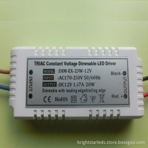 20W 24V Triac Dimmable LED Driver /Constant Voltage (DIM-EX-20W-24V)